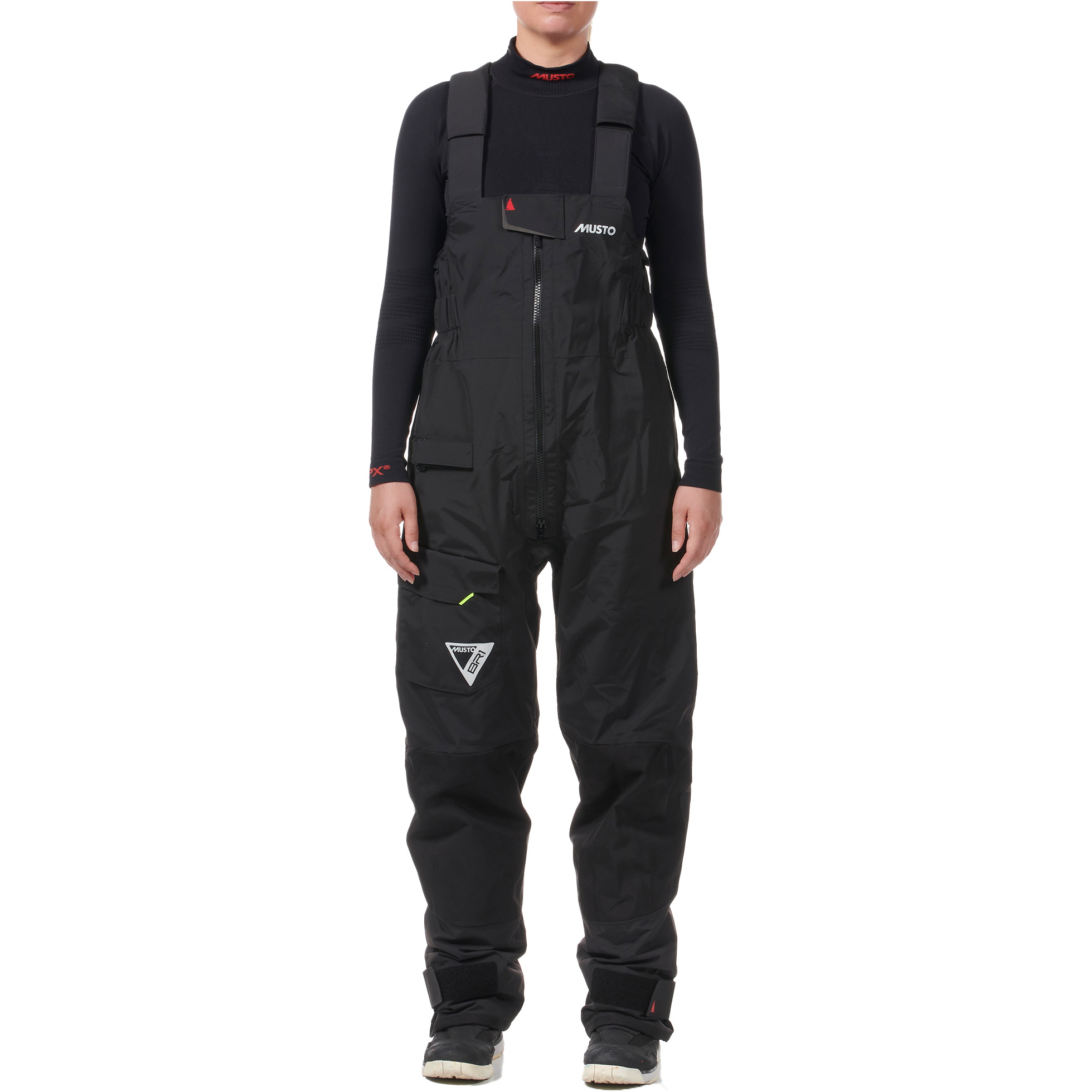2026 Musto Mujer Br1 Pantalon Vela Canal 82403 - Negro